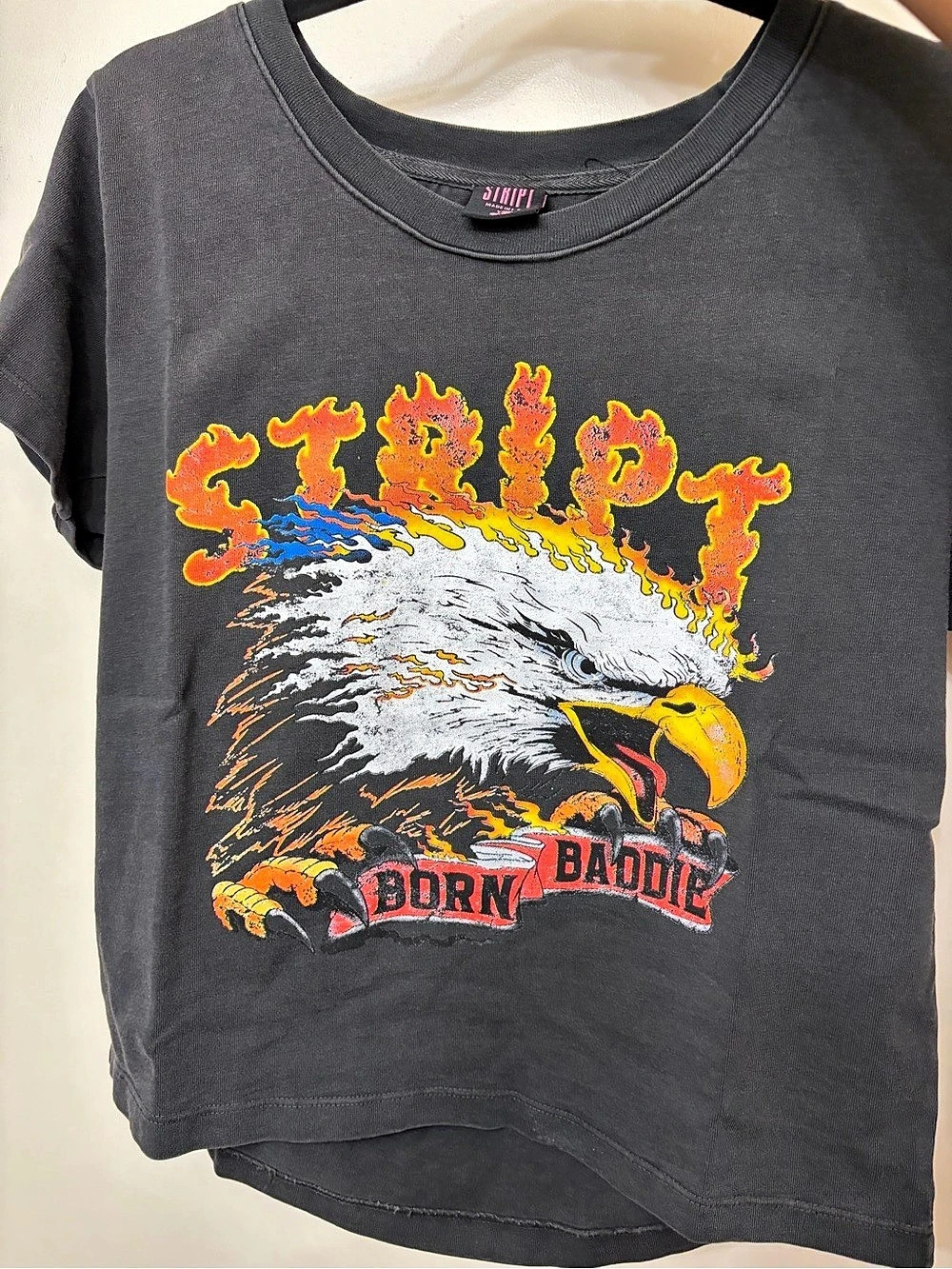 Stript official born baddie vintage tee